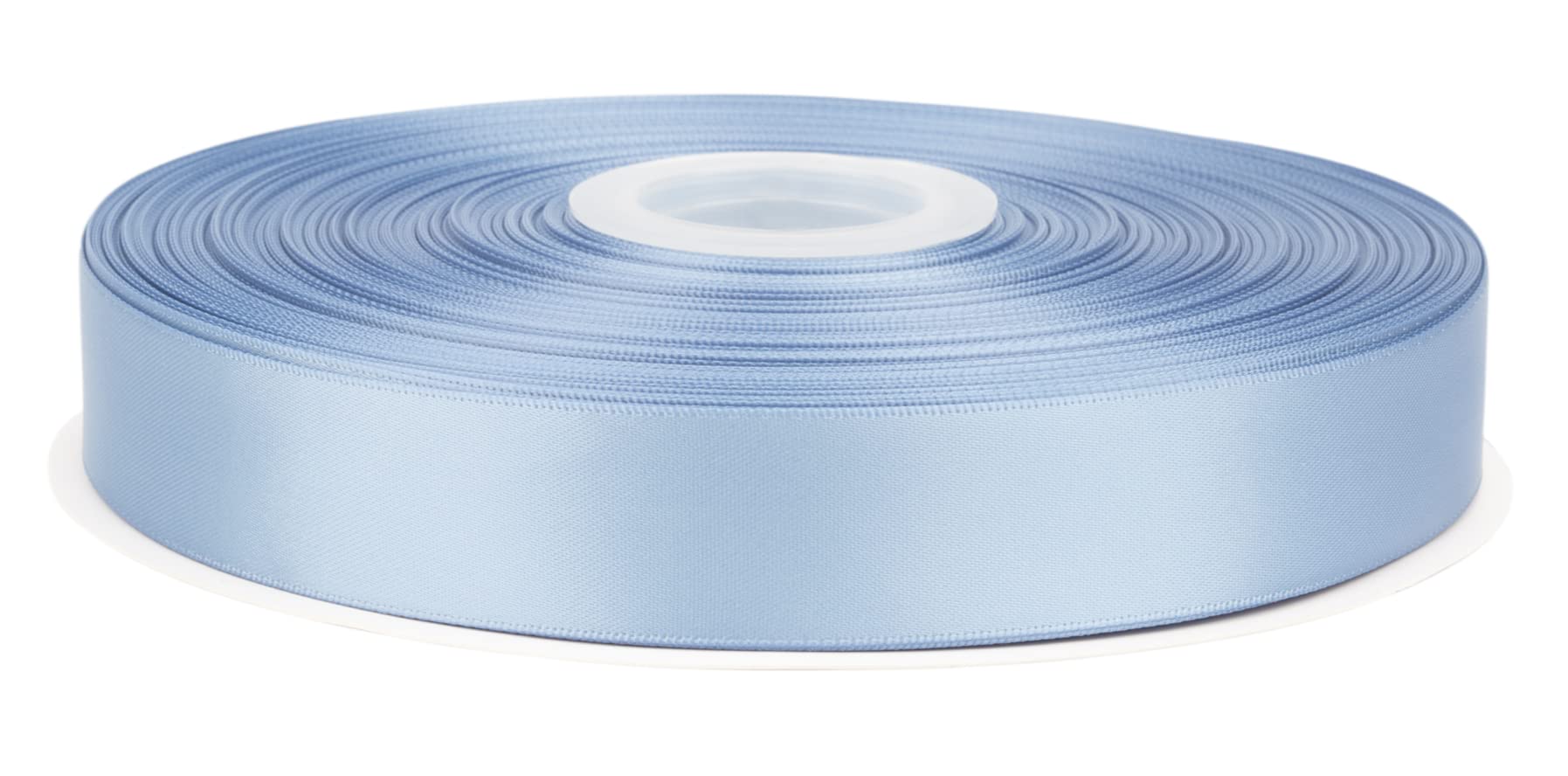 Fondersy 91 Meters French Blue Double Faced Satin Ribbon - 25mm Width for Wedding, Gift Wrapping, Floral Arrangement and Crafts