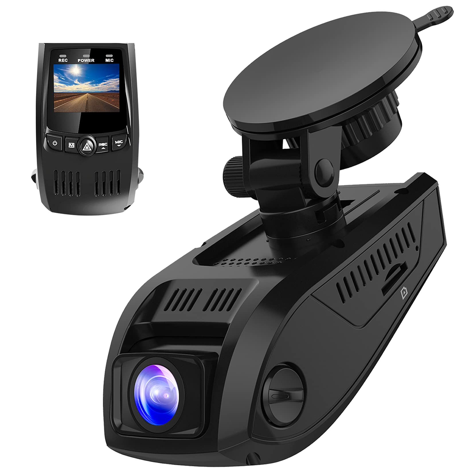 Pruveeo F5 Dash Cam 2021 Upgraded 1080P Support 128GB FHD 1920x1080P