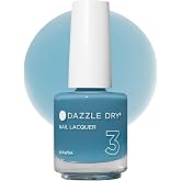 Dazzle Dry Nail Lacquer, Step 3 &ndash; Candy Coated (0.5 fl oz) | A Sheer Dolphine Blue Grey &middot; Sheer &middot; Jelly Finish &middot; Quick-Dry