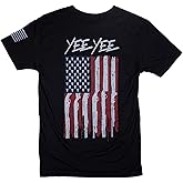 Yee Yee Apparel Flag Graphic Tee Shirt – Men’s Graphic Tees and Short Sleeve Shirts with American Flag Design