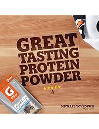 Gatorade Recover Proteína de suero en polvo, chocolate, una bolsa de porción, 0.71 oz de proteína por...