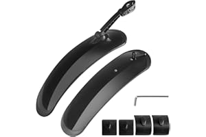 MAKELEN Fat Tire Bike Fender for 3.0-4.0 Wide Tire Mudguard Set Front and Rear 2 Parts-Universal Full Cover Thicken Bicycle Mud Guard Mudflap for Electric Bike Beach Bike