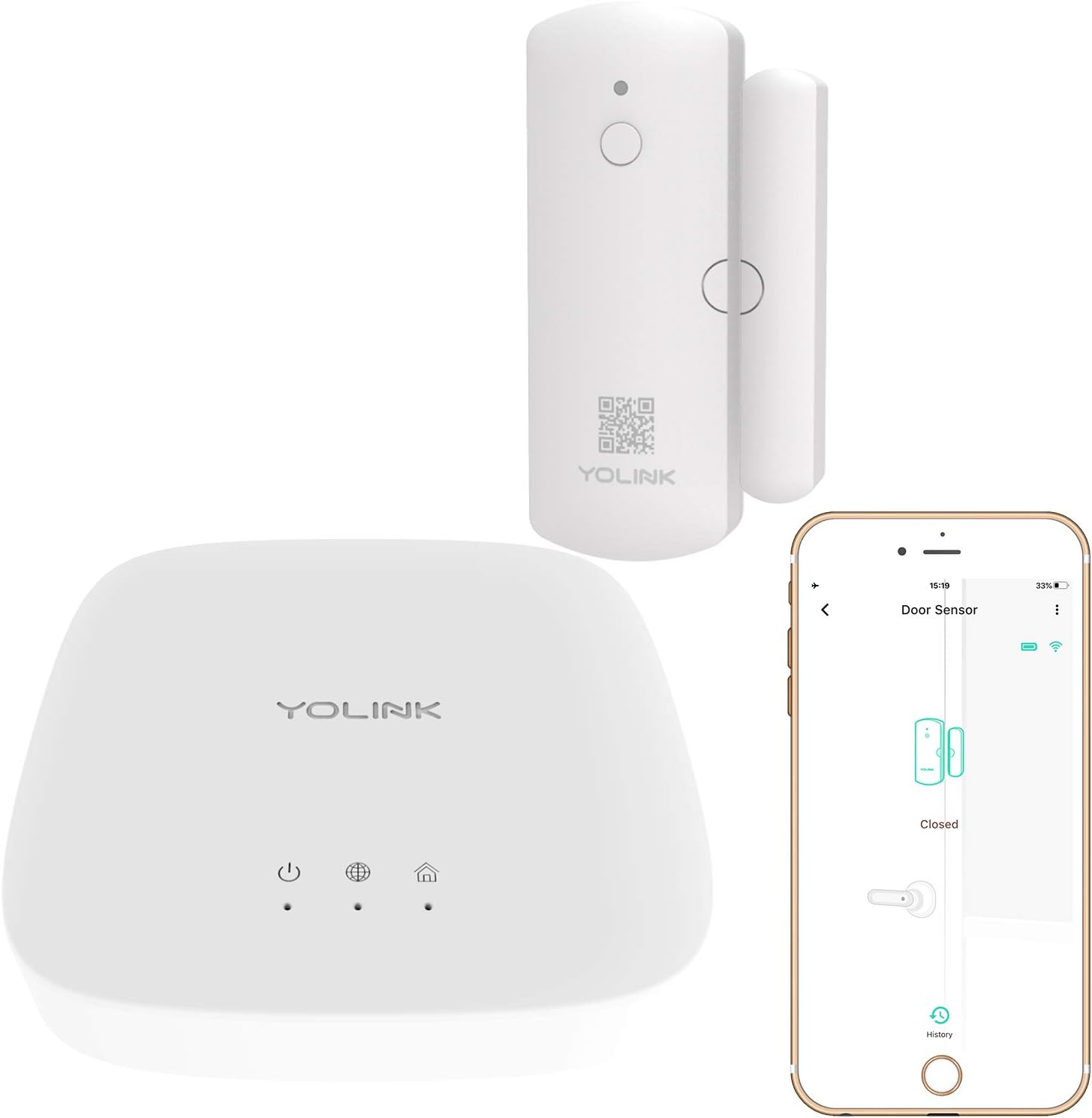 Buy YoLink Door Sensor, 1/4 Mile World's Longest Range Smart Home in