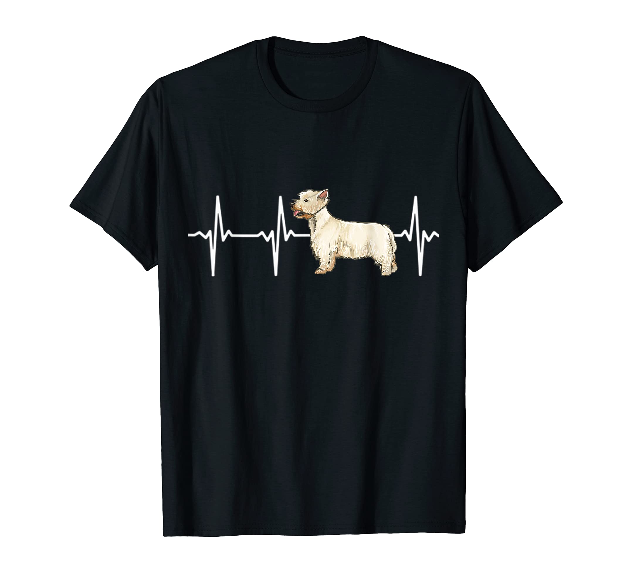 West Highland White Terrier Heartbeat Love My Dog T-Shirt