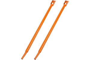 AUTOSwpozo Winch Bar, Combination Winch Bars with Square Head for Flatbed Trailer Winches and Trucks, Painted Carbon-Steel Construction Winch Bar with No-Slip Handle, 2 Pack (Orange)