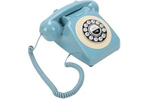 SENECESLI Retro Bluetooth Landline Phone, Vintage Style Desk Telephone with Classical Design and Modern Bluetooth Technology,