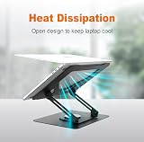 Grifema Laptop Stand Foldable 360° Swivel Base Adjustable Height Ventilated view 5