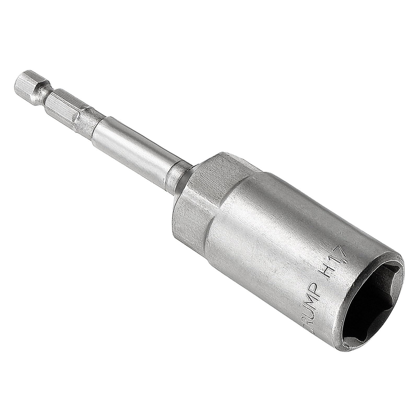 CoCud Quick-Change Nut Setter Driver Bit, 17mm Metric 100mm Length 1/4" Shank, CR-V No-Magnetic Straight Shank Setter Drill Bits - (Applications: for Auto Repair)