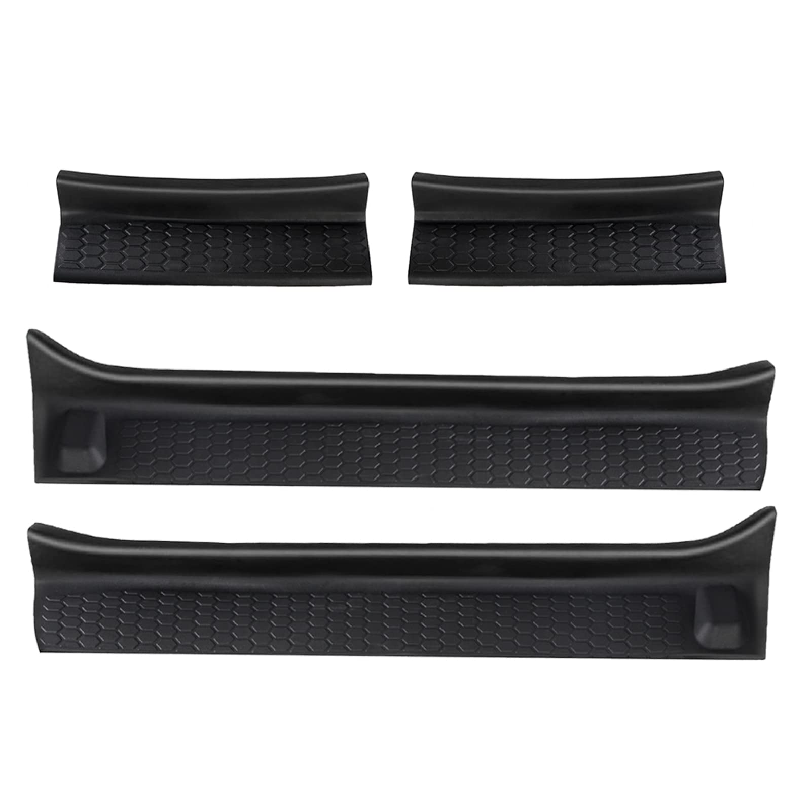 Photo 1 of YIUIY Car Door Sill Scuff Plate Cover Rubber Door Sill Guards Kit Door Entry Guards Compatible with Jeep Wrangler JL JLU Gladiator JT 2018 2019 2020 2021 2022 2023 2024