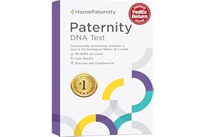 HomePaternity DNA Paternity Testing for Child and Father, FedEx Return, Over 99.99% Confidence, All Fees Included, Fast Results