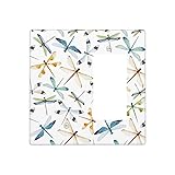 Pznen Light Switch Cover, Dragonfly Garden Spring
