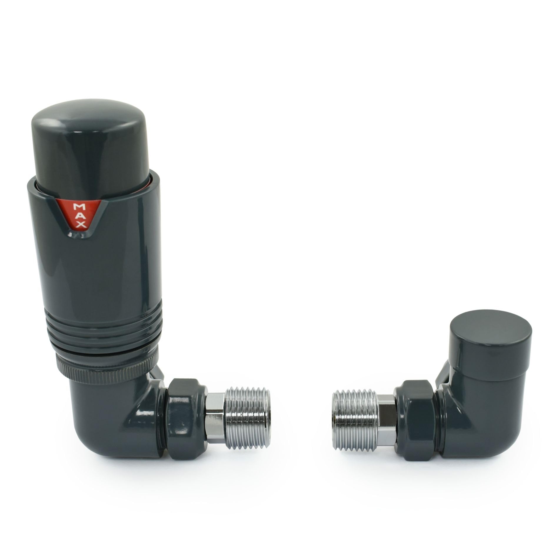 Thermostatic Radiator Valve Corner TRV – Style (All Anthracite)