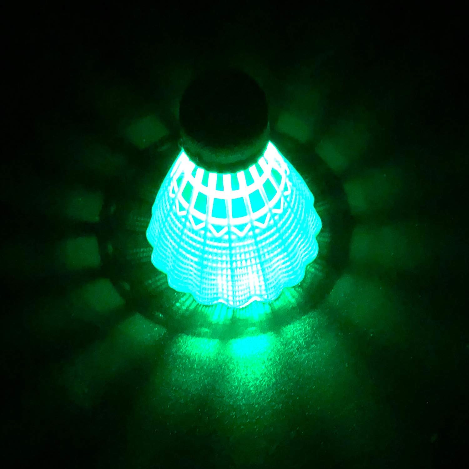 Senston LED Badminton Shuttlecocks Nylon, Dark Night Glow Badminton Ball Lighting for Outdoor Indoor Sports Activities 6 Pack : Sports & Outdoors