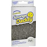 Scrub Daddy Sponge Daddy Style, Dual Sided Sponge Scrubber, Dish Sponges for Washing up, Non Scratch Scourers for Cleaning Dishes, Bathroom Scrubbing Tool, Kitchen Sponges Multipack