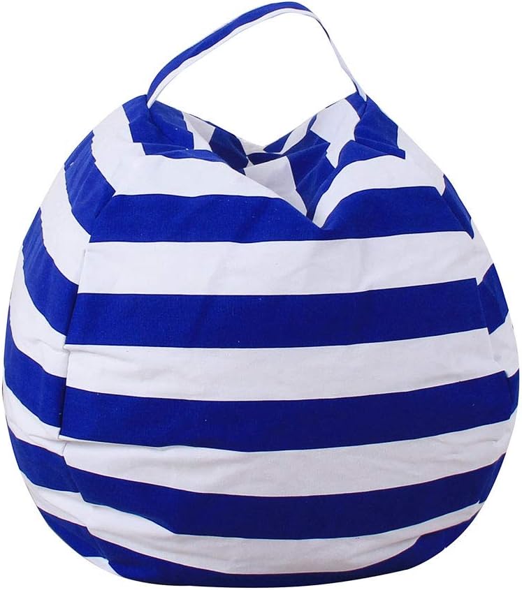 Imagine orange Stuffed Animal Toy Storage Bean Bag Extra Large Toy Organizer Soft Pouch YCK37 18inch