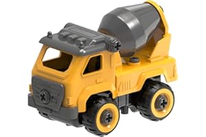 TOYTWIST Take Apart Toy Mixer with Electric Screwdriver, Hands-on Skill Remote Control Toy Car Construction Set Indoor/Outdoor Play STEM Learning Game, Gift for Boys and Girls