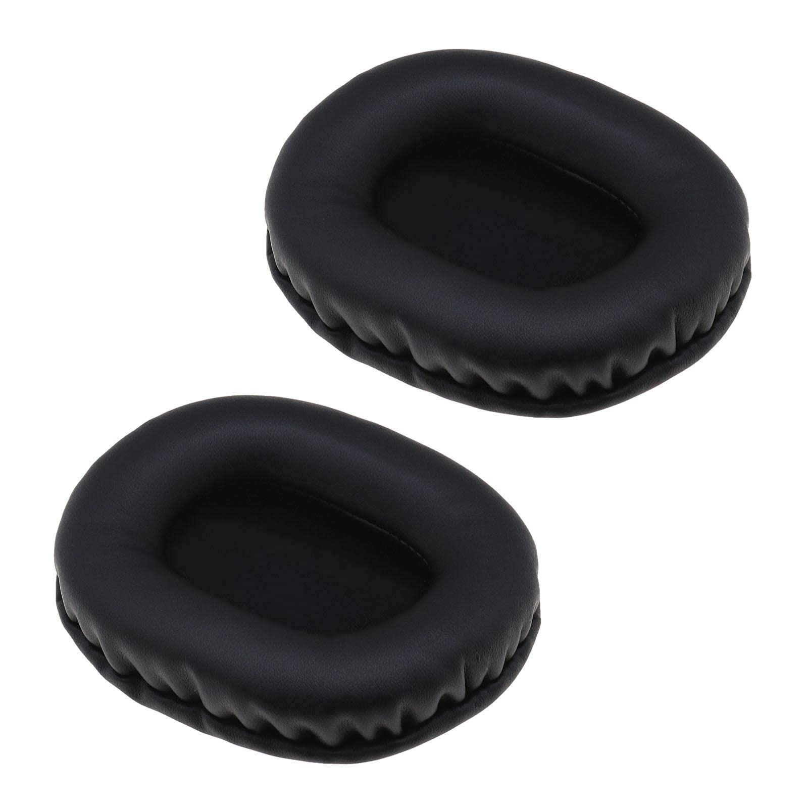 ECSiNG 1 Pair Ear Pads Compatible with Creative Sound BlasterX H5 BlasterX H7 H5 H7 Headsets Protein Leather Foam Replacement Comfort Replacement Ear Cushions Black