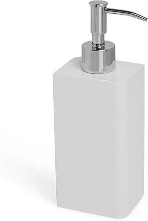 Kassatex Lacca Lotionspender, Harz, Weiss/opulenter Garten, Lotion Dispenser