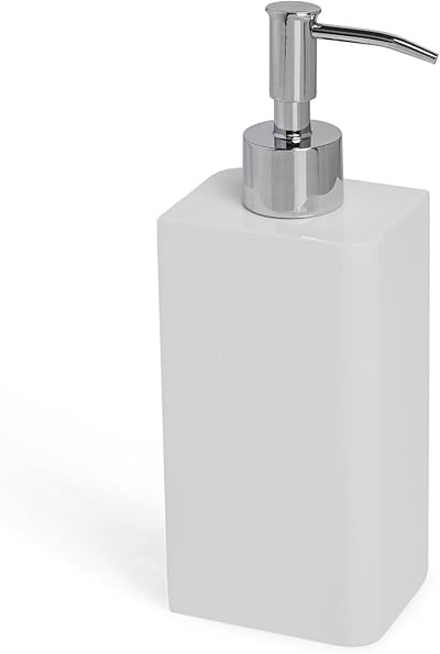 Kassatex Lacca Lotionspender, Harz, Weiss/opulenter Garten, Lotion Dispenser