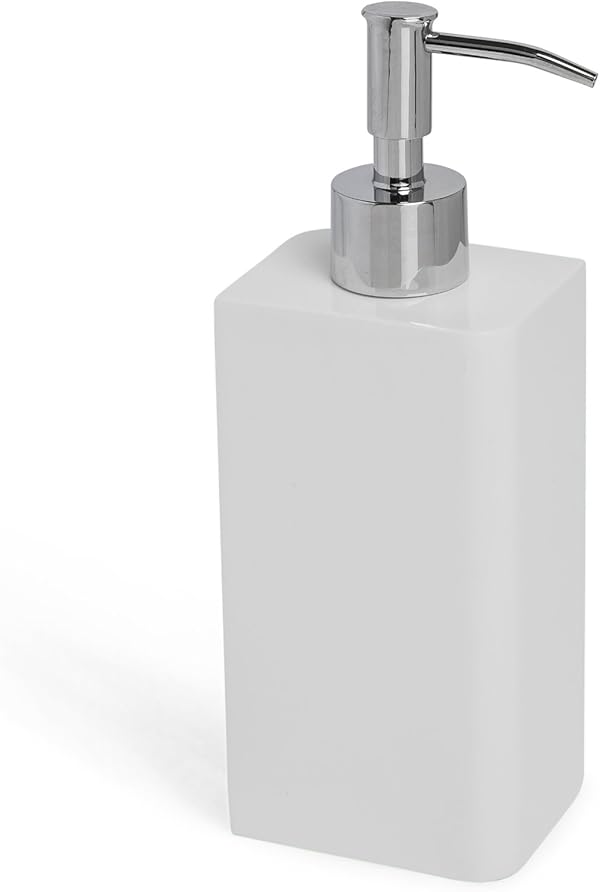 Kassatex Lacca Lotionspender, Harz, Weiss/opulenter Garten, Lotion Dispenser