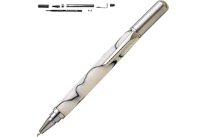 Penn State Industries PKRB1010 Rollester Rollerball Pen Kit Woodturning Project (1, Chrome with Chrome Cap)