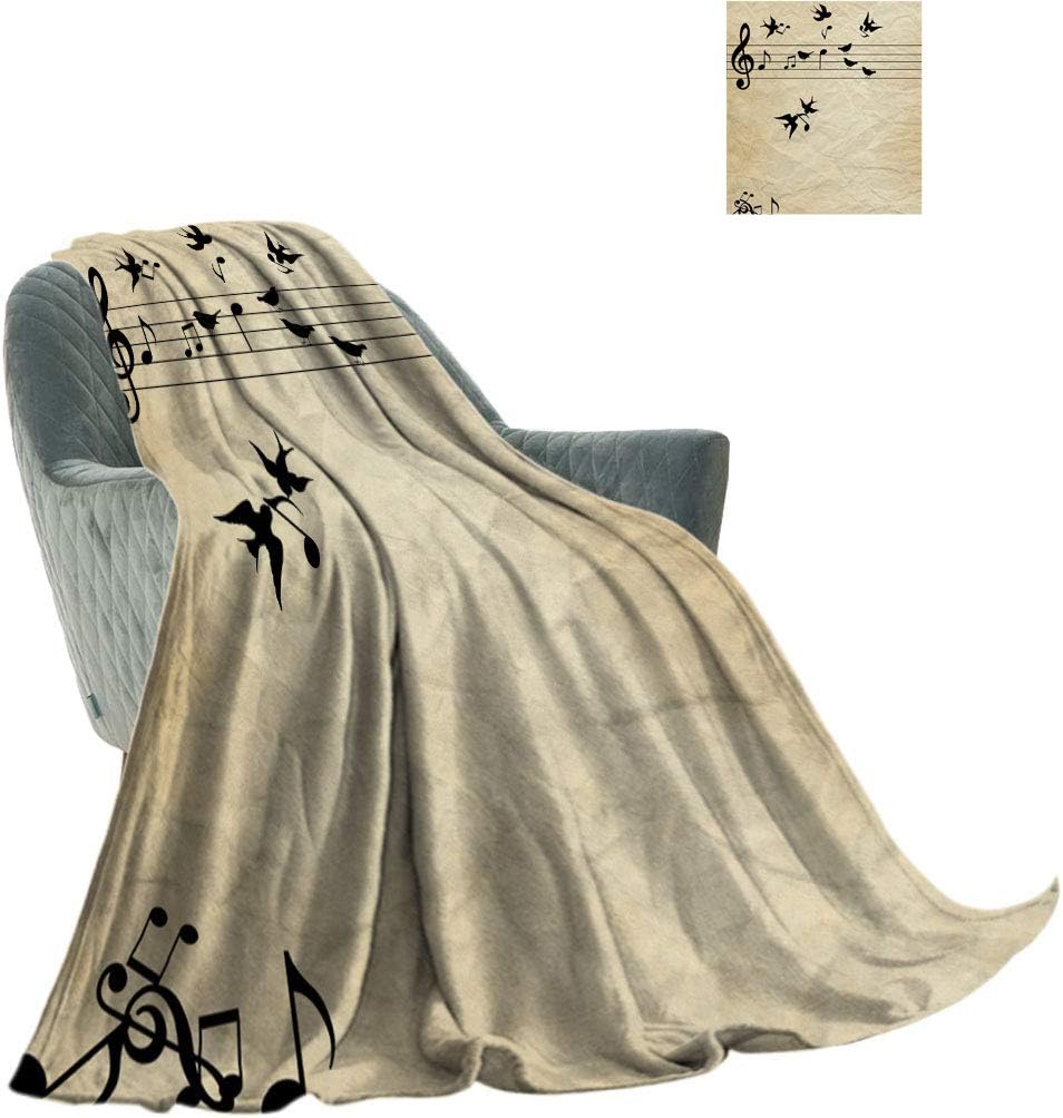 Yahonwa Music Warm Throw Blanket, Singing Swallow Birds and
