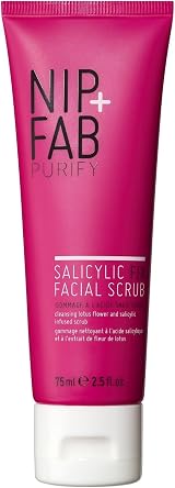 Nip+Fab Salicylic Fix Scrub Face Exfoliant 75 ml with Vitamin E Volcanic Rock
