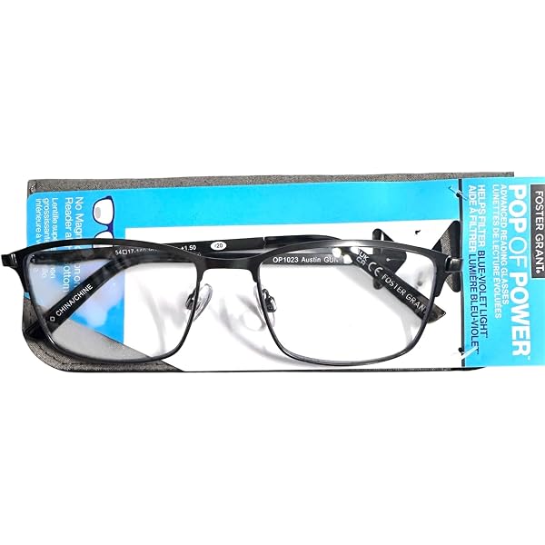 Amazon.com: Foster Grant mens Perkins Pop of Power Bifocal Style