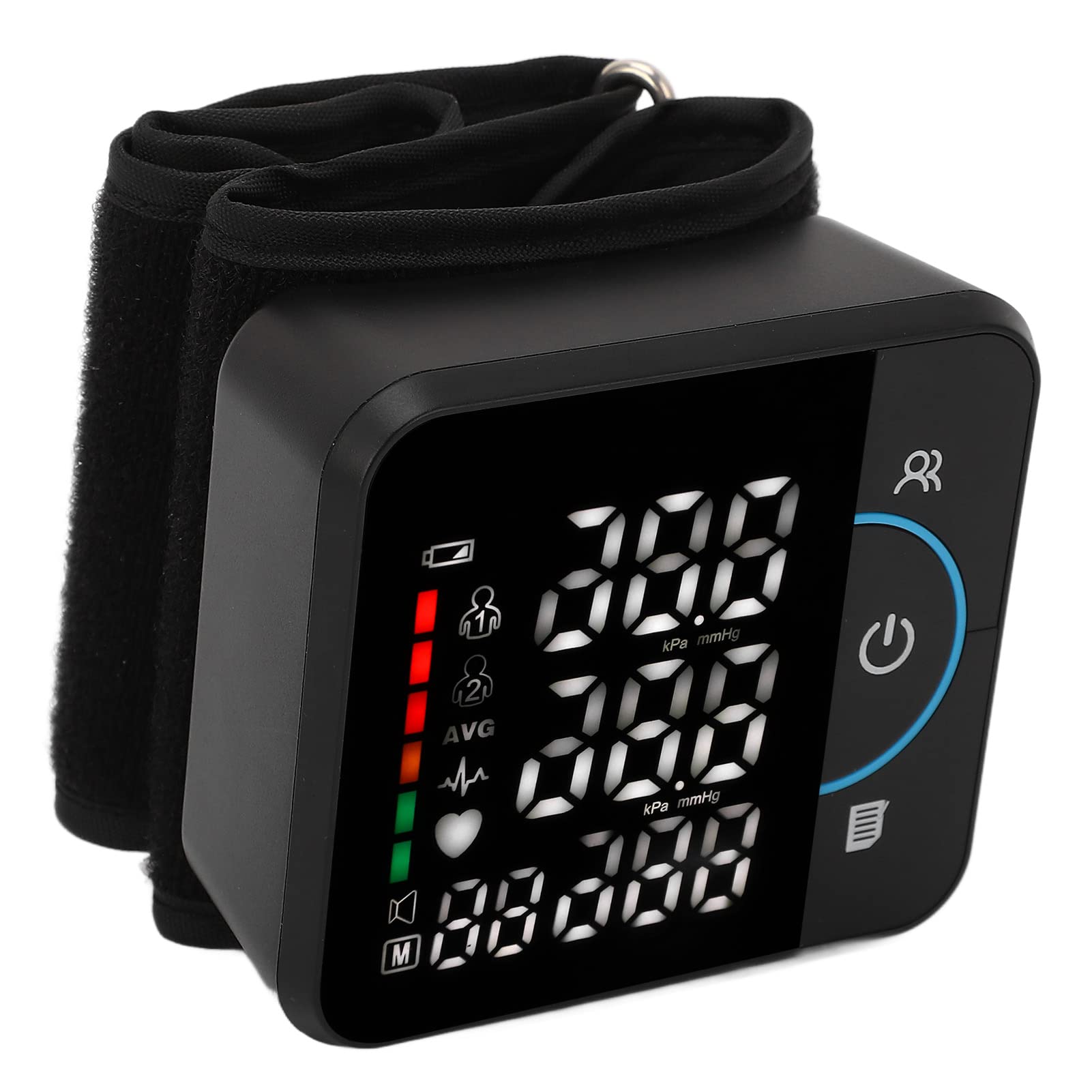 Topyond Wrist Blood Pressure Monitor, Rechargeable Digital LED Display Blood Pressure Monitors Wrist, Multi-User Memory Wearable Blood Pressure Monitor with 180 Readings for Home and Outdoor Use