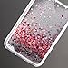 Galaxy S6 Case,Samsung Galaxy S6 Silver Bling Glitter Liquid Case,UZZO Flower Fairy Dandelion Design Liquid Flowing Glitter Clear Hard Shell Case Cover For Samsung Galaxy S6 (Silver:Hearts)