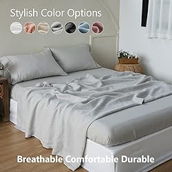 Simple&Opulence 100% Linen Sheet Set with