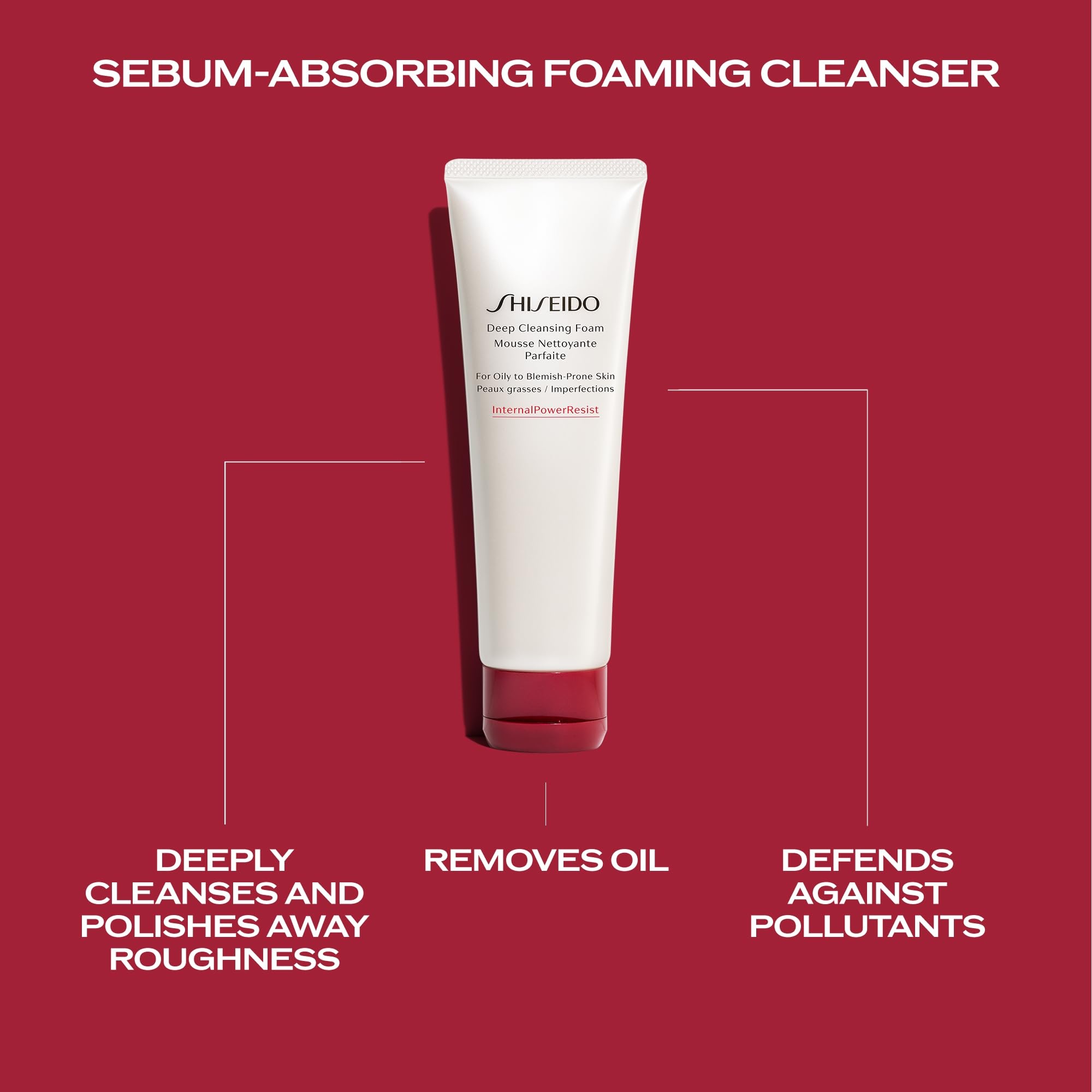 Shiseido Benefiance Wrinkle Smoothing Cream Enriched (Large Size, 75 mL) + Deep Cleansing Foam (125 mL)