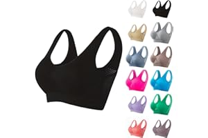 MONINTIC Sports Bras for Women High Support Wireless Bras Plus Size Push up Sports Bras Comfortable Everyday Bralette