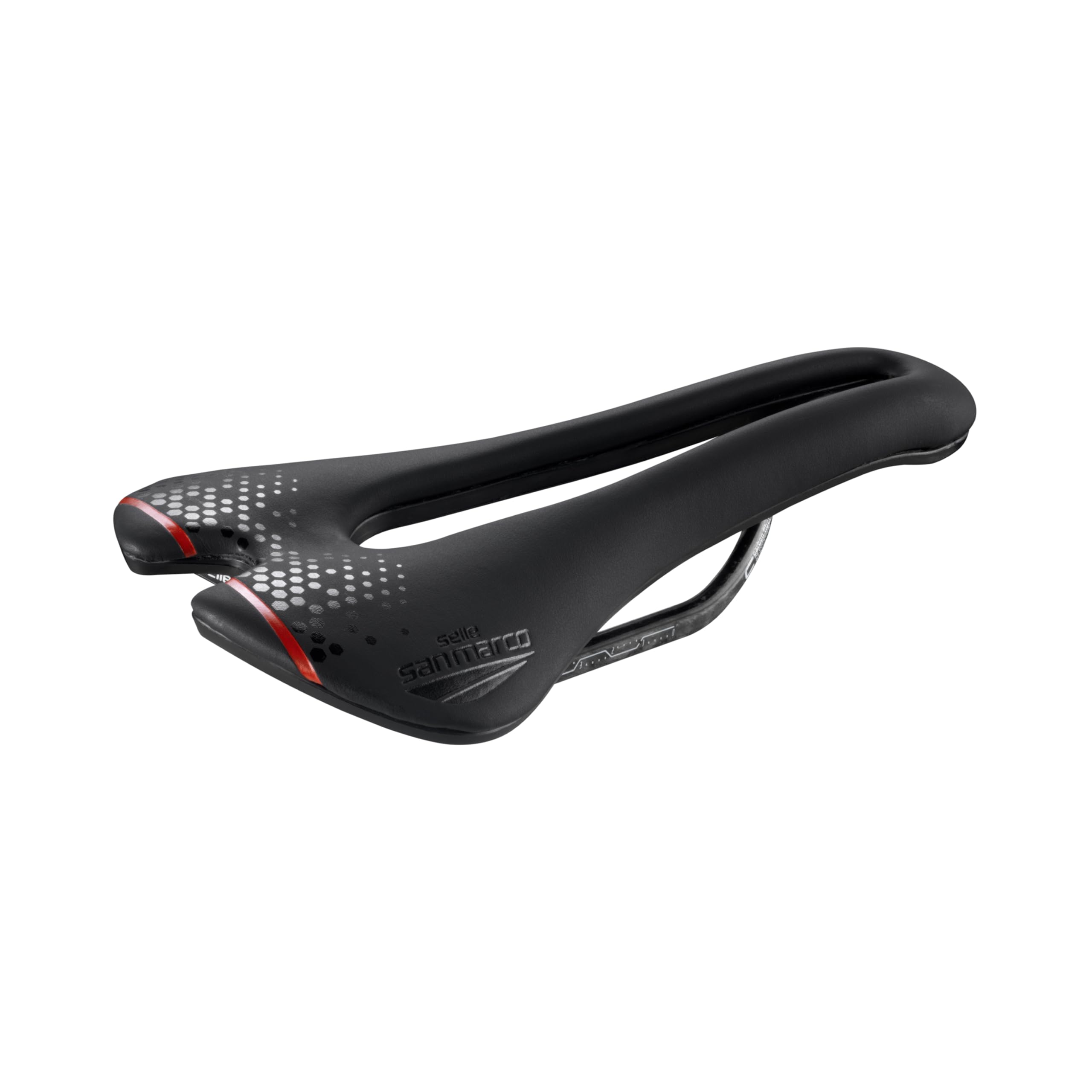 Selle San Marco Aspide Short Carbon FX Saddle: Black/Black Narrow (S3)