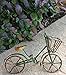 G & F Products 10022GR MiniGarden Fairy Garden Miniature Green Mini Bicycle Outdoor Statue, 3