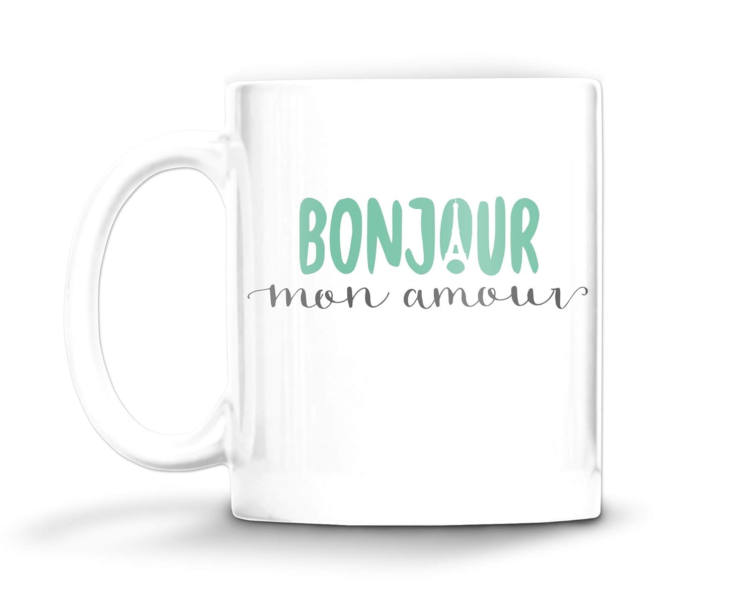 Amazon Com Bonjour Mon Amour Coffee Mug Handmade