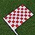 LUOEM Racing Stick Flags Mini Racing Flags Red White Checkered Flag On Stick for Nascar Tiny Car Sport Events Decoration Supplies,Pack of 10
