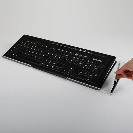 Angled Ergonomic Acrylic Computer Keyboard Riser Stand/Platform Red Amazon.co.uk Office Products