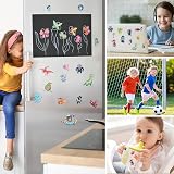 ACWOO Kids Temporary Tattoos 60 Sheets Mermaid Dinosaur Cartoon Waterproof Fake view 6