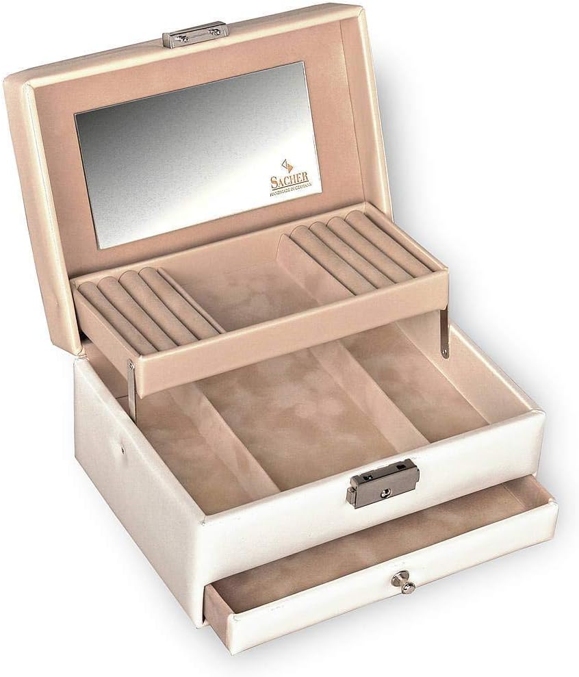 SACHER Schmuckkästchen Carola/Bella Fiore/weiß/Handmade in Germany