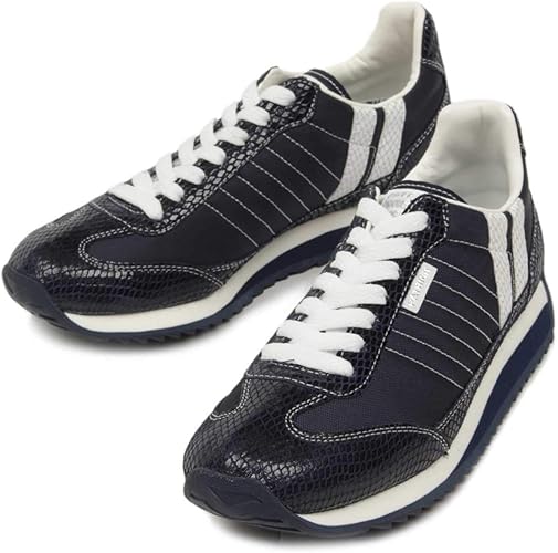 Amazon パトリック S Marathon スネーク マラソン スニーカー レディース Nv Wh 36 Patrick パトリック スニーカー