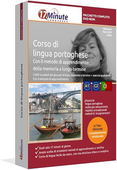 Imparare Il Portoghese A1 C2 Pacchetto Completo Della Lingua Portoghese Software Per Windows E Linux Corso Base Corso Avanzato Glossario Tecnico Di Portoghese Uniti In Un Unico Corso Amazon It Software