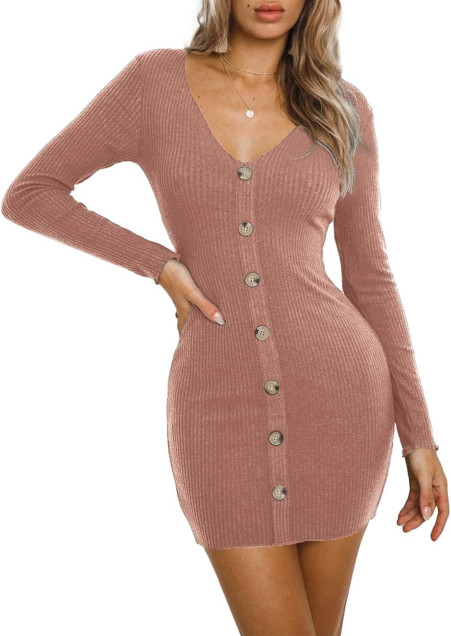 sweater button down dress