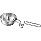 Tramontina Utsava 4-Inch Tri-Ply Clad Stainless Steel Tadka | Spice Heating Pan for Indian Cooking