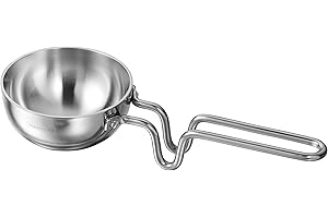Tramontina Utsava 4-Inch Tri-Ply Clad Stainless Steel Tadka, Spice Heating Pan for Indian Cooking