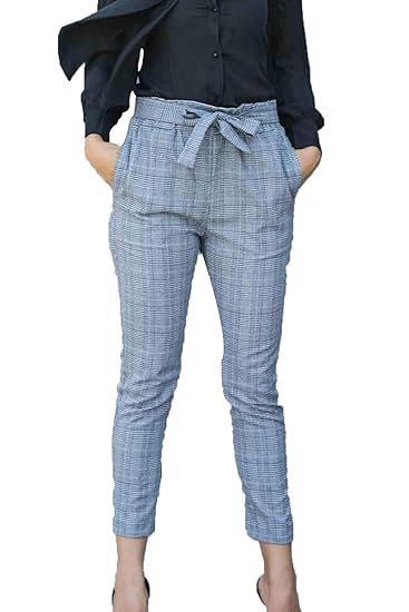 Mujer Weimilon Vintage Mujer Pantalones Classic Slim Alta