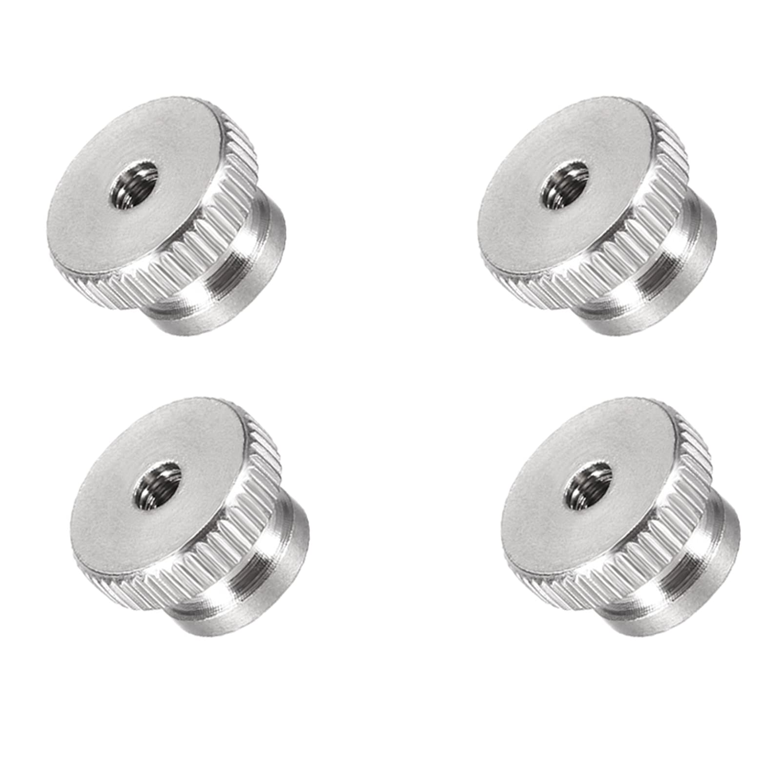 METALLIXITY Knurled Thumb Nuts (M3x11x7mm) 4pcs, 304 Stainless Steel Round Rod Hand - for House Construction Hardware Fasteners