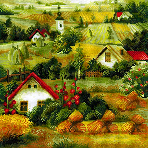 RIOLIS 1569 10 Count Serbian Landscape Counted Cross Stitch Kit, 15.75
