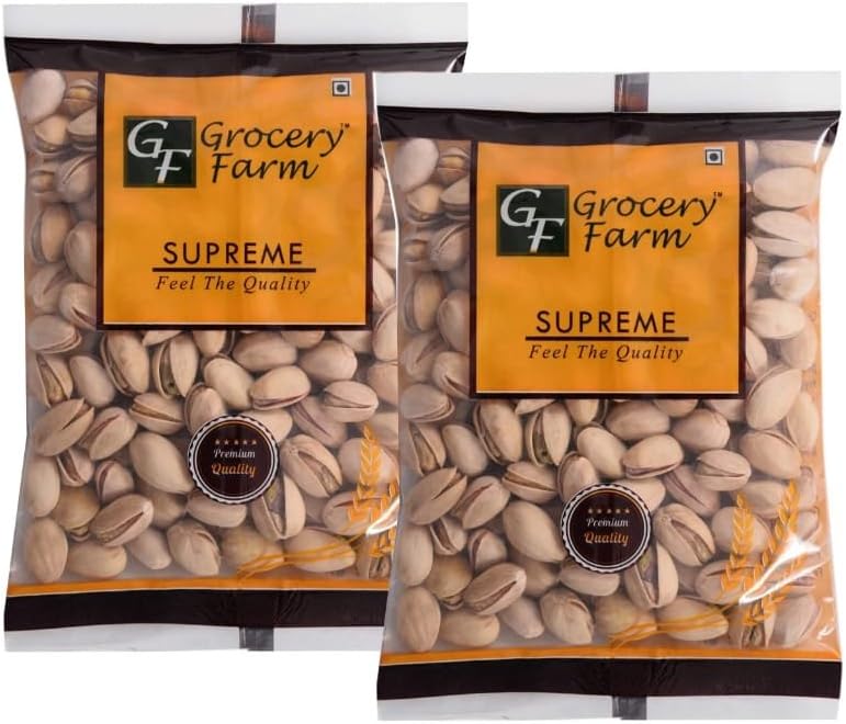 Grocery farm Supreme Roasted & Salted Pistachios(200*2) 400gms