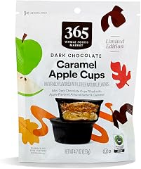365 by Whole Foods Market Dark Chocolate Apple Caramel Butter Cups, 4.7 OZ